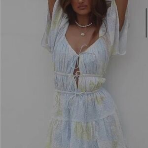 Sabo Skirt Light Blue and White Dress